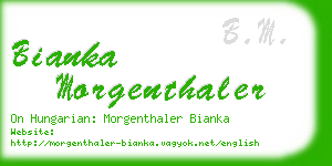 bianka morgenthaler business card